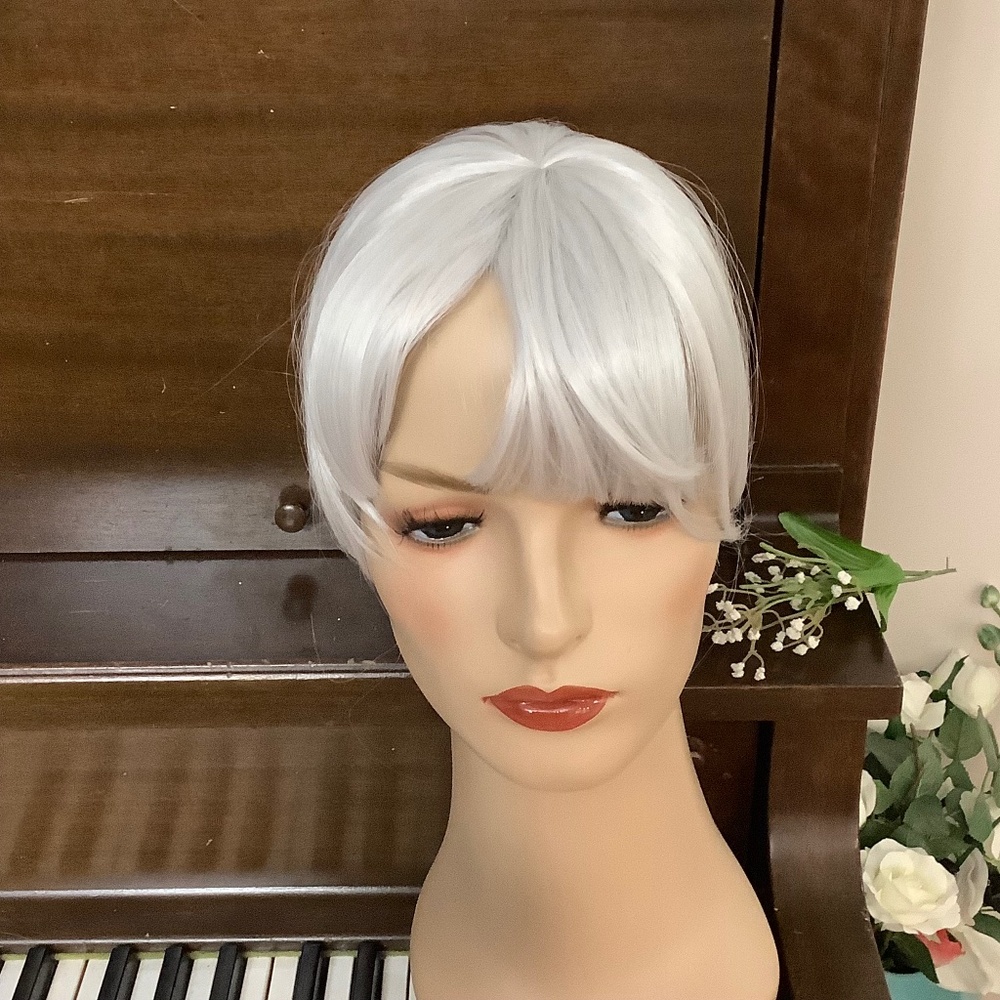 NEW Light Grey Small hair topper, clip in